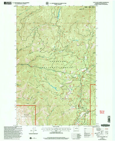 United States Geological Survey Loup Loup Summit, WA (2001, 24000-Scale) digital map