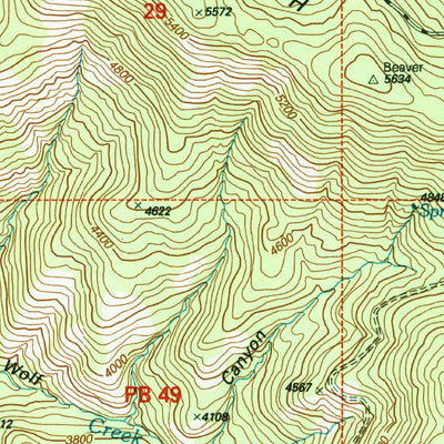United States Geological Survey Loup Loup Summit, WA (2001, 24000-Scale) digital map