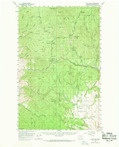 United States Geological Survey Loup Loup, WA (1956, 62500-Scale) digital map