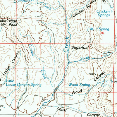 United States Geological Survey Louse Canyon, OR-ID-NV (1984, 100000-Scale) digital map