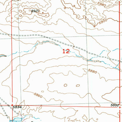 United States Geological Survey Love Ranch, WY (1952, 24000-Scale) digital map