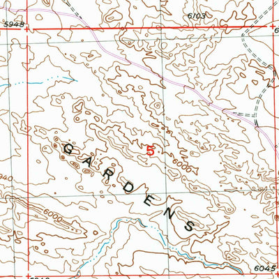 United States Geological Survey Love Ranch, WY (1952, 24000-Scale) digital map