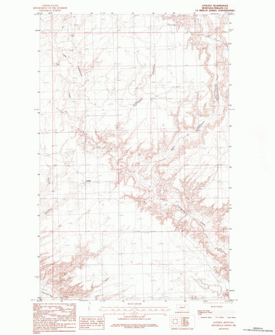 United States Geological Survey Lovejoy, MT (1984, 24000-Scale) digital map