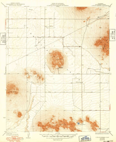 United States Geological Survey Lovejoy Springs, CA (1933, 24000-Scale) digital map
