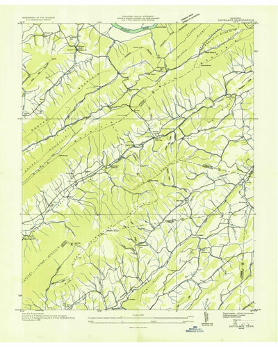 United States Geological Survey Lovelace, TN (1935, 24000-Scale) digital map