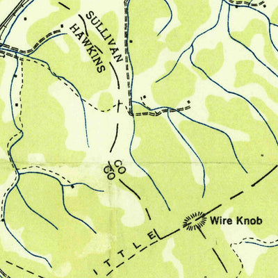 United States Geological Survey Lovelace, TN (1935, 24000-Scale) digital map