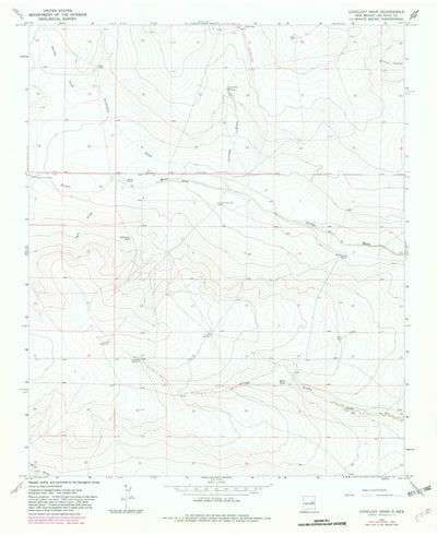 United States Geological Survey Lovelady Draw, NM (1967, 24000-Scale) digital map