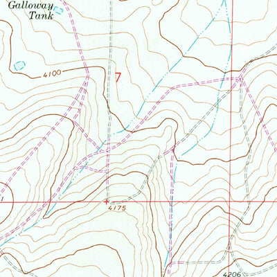 United States Geological Survey Lovelady Draw, NM (1967, 24000-Scale) digital map