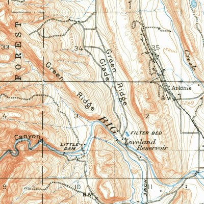 United States Geological Survey Loveland, CO (1906, 62500-Scale) digital map