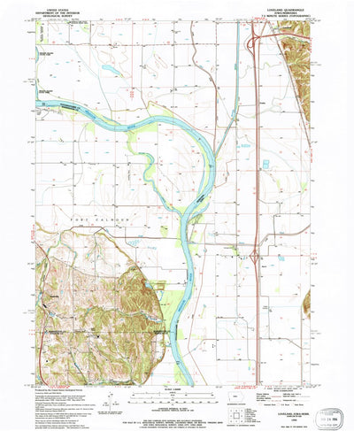 United States Geological Survey Loveland, IA-NE (1994, 24000-Scale) digital map