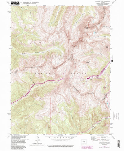 United States Geological Survey Loveland Pass, CO (1958, 24000-Scale) digital map