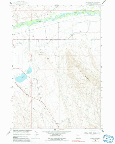 United States Geological Survey Lovell Lakes, WY (1964, 24000-Scale) digital map