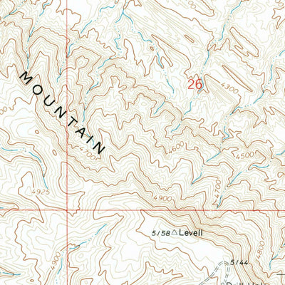 United States Geological Survey Lovell Lakes, WY (1964, 24000-Scale) digital map
