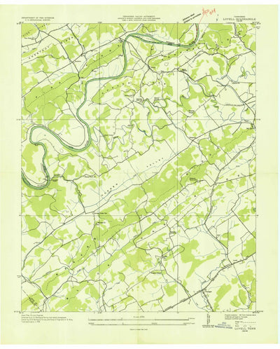 United States Geological Survey Lovell, TN (1935, 24000-Scale) digital map