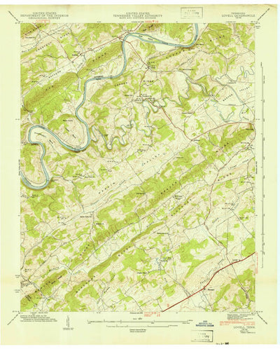 United States Geological Survey Lovell, TN (1941, 24000-Scale) digital map