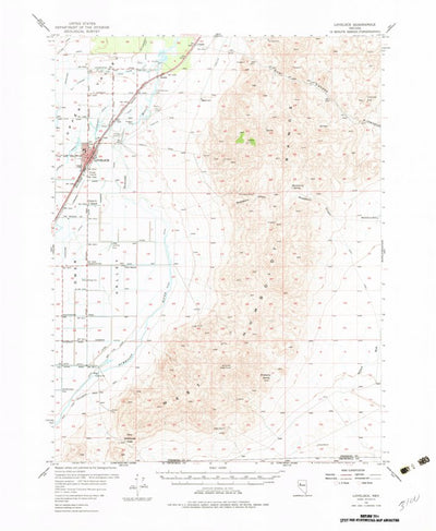 United States Geological Survey Lovelock, NV (1956, 62500-Scale) digital map