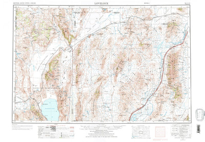 United States Geological Survey Lovelock, NV-CA (1955, 250000-Scale) digital map