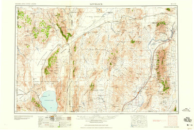 United States Geological Survey Lovelock, NV-CA (1959, 250000-Scale) digital map