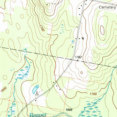 United States Geological Survey Lovering Mountain, NH-VT (1996, 24000-Scale) digital map