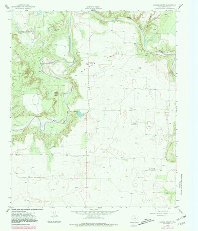United States Geological Survey Lovers Resort, TX (1958, 24000-Scale) digital map