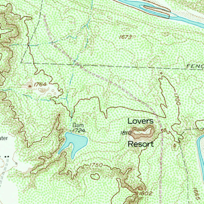 United States Geological Survey Lovers Resort, TX (1958, 24000-Scale) digital map