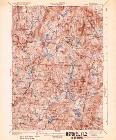 United States Geological Survey Lovewell Mountain, NH (1942, 62500-Scale) digital map