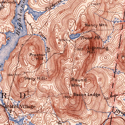 United States Geological Survey Lovewell Mountain, NH (1942, 62500-Scale) digital map