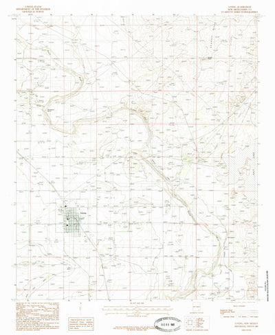 United States Geological Survey Loving, NM (1985, 24000-Scale) digital map