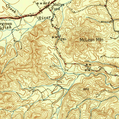 United States Geological Survey Lovingston, VA (1946, 62500-Scale) digital map