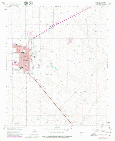 United States Geological Survey Lovington, NM (1962, 24000-Scale) digital map