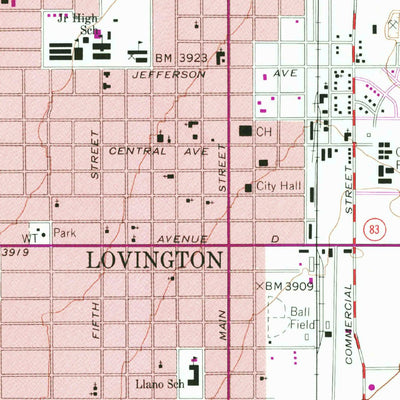 Lovington, NM (1962, 24000-Scale) Map by United States Geological ...