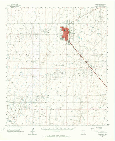 United States Geological Survey Lovington, NM (1962, 62500-Scale) digital map