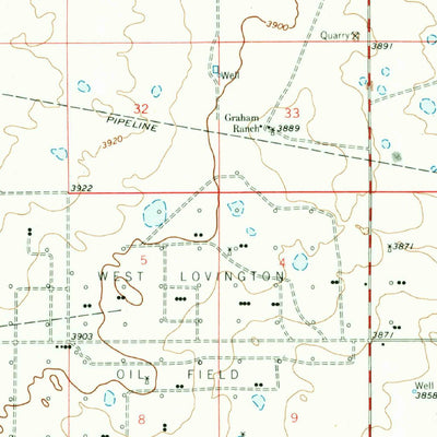United States Geological Survey Lovington, NM (1962, 62500-Scale) digital map