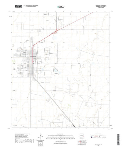 United States Geological Survey Lovington, NM (2020, 24000-Scale) digital map