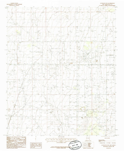 United States Geological Survey Lovington NW, NM (1985, 24000-Scale) digital map