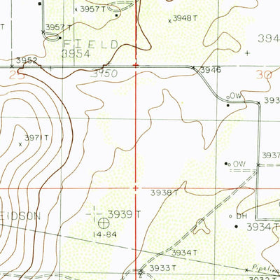 United States Geological Survey Lovington NW, NM (1985, 24000-Scale) digital map