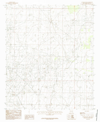 United States Geological Survey Lovington SW, NM (1985, 24000-Scale) digital map