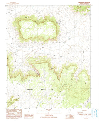 United States Geological Survey Low Mountain, AZ (1990, 24000-Scale) digital map