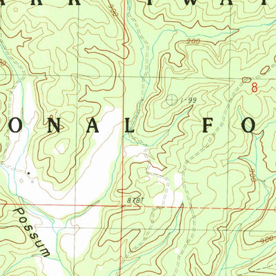 United States Geological Survey Low Wassie, MO (1983, 24000-Scale) digital map