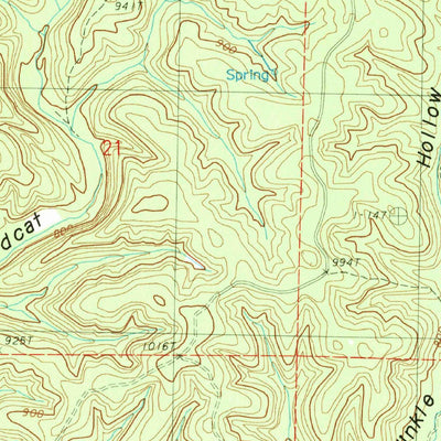 United States Geological Survey Low Wassie, MO (1983, 24000-Scale) digital map