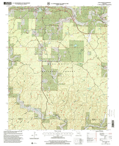 United States Geological Survey Low Wassie, MO (1997, 24000-Scale) digital map