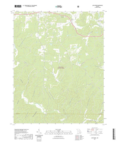 United States Geological Survey Low Wassie, MO (2021, 24000-Scale) digital map