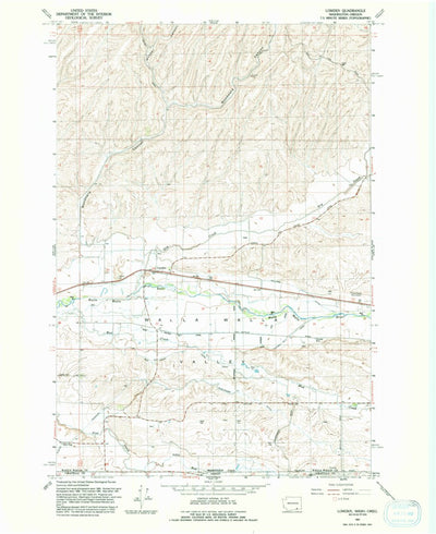 United States Geological Survey Lowden, WA-OR (1991, 24000-Scale) digital map