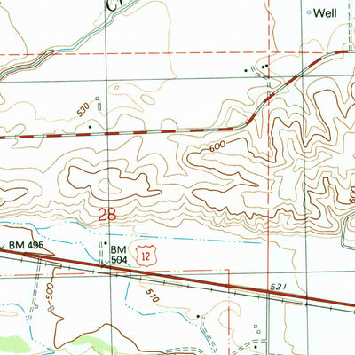 United States Geological Survey Lowden, WA-OR (1991, 24000-Scale) digital map