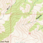 United States Geological Survey Lowe Peak, UT (1968, 24000-Scale) digital map
