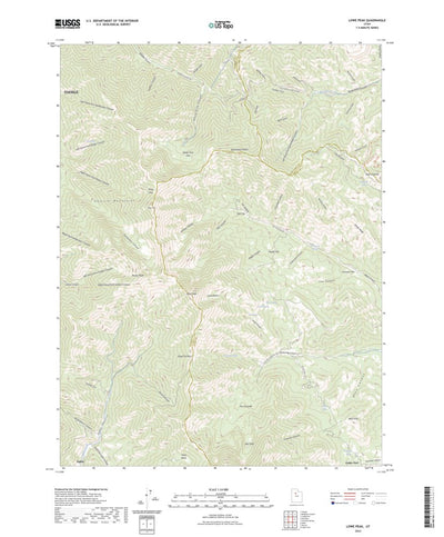 United States Geological Survey Lowe Peak, UT (2023, 24000-Scale) digital map