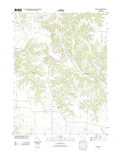 United States Geological Survey Lowell, IA (2013, 24000-Scale) digital map