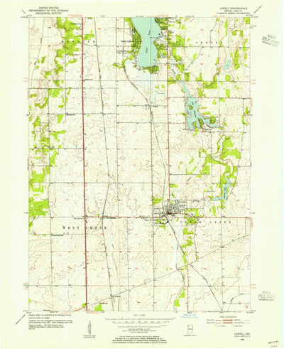 United States Geological Survey Lowell, IN (1953, 24000-Scale) digital map