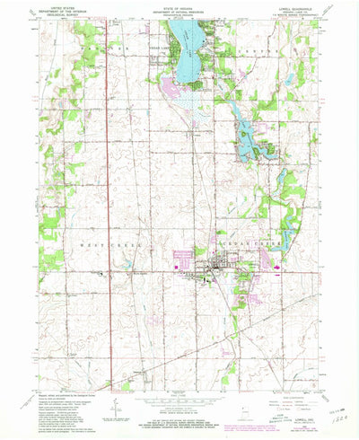 United States Geological Survey Lowell, IN (1962, 24000-Scale) digital map