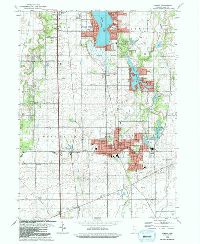 United States Geological Survey Lowell, IN (1992, 24000-Scale) digital map